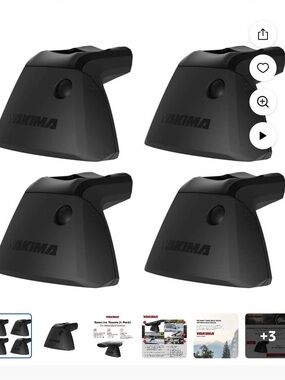 Yakima Baseline Tower Roof Rack Fit Kit - Black (Set of 4)